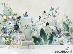Modern minimalist  rose floral wallpaper wall murals IDCWP-HL-000368
