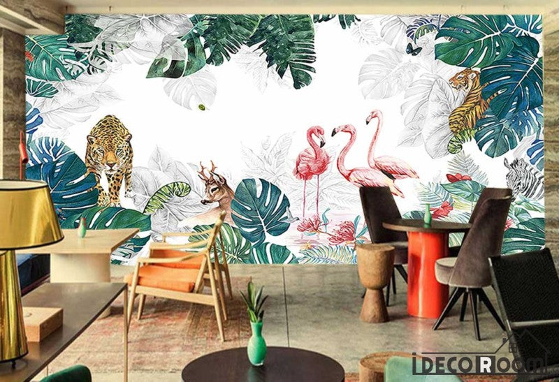 Nordic plant animal park long theme wallpaper wall murals IDCWP-HL-000444