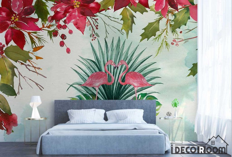 medieval tropical flamingo wallpaper wall murals IDCWP-HL-000446