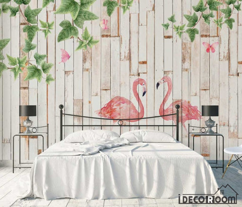 Image of Modern minimalist  watercolor flamingo wallpaper wall murals IDCWP-HL-000501