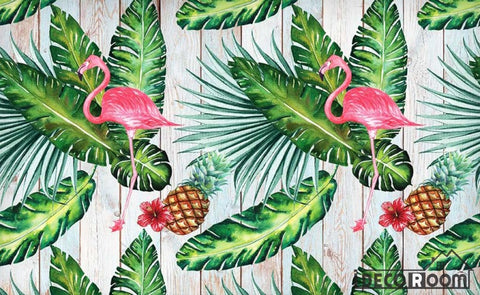 Image of Tropical plant wood wallpaper wall murals IDCWP-HL-000550