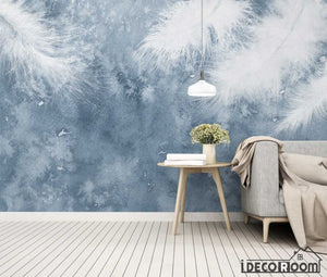 Modern minimalist feathers Nordic wallpaper wall muralss IDCWP-HL-000601
