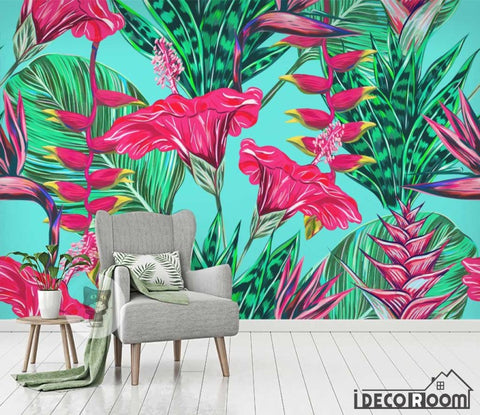 Image of Flowers plant tropical rainforest wallpaper wall murals IDCWP-HL-000615