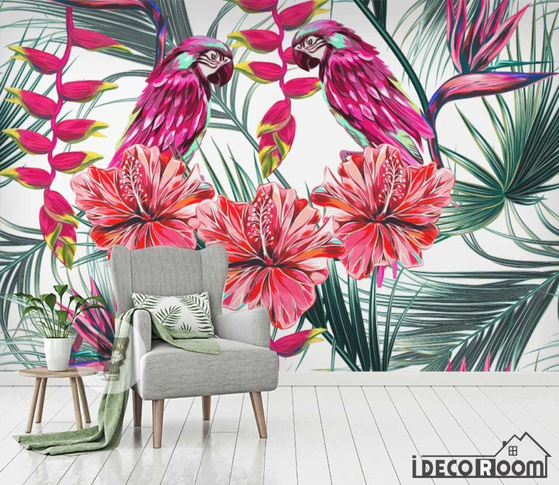 Flowers plant tropical rainforest wallpaper wall murals IDCWP-HL-000616