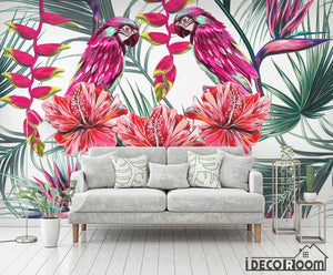 Flowers plant tropical rainforest wallpaper wall murals IDCWP-HL-000616
