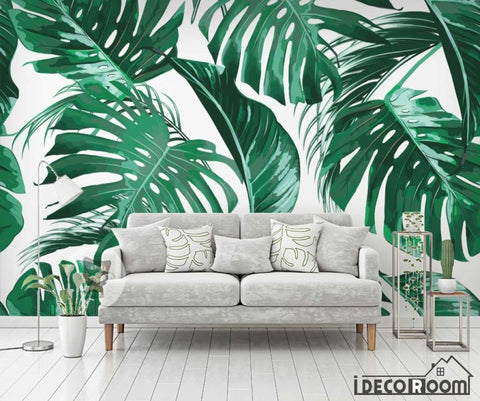 Image of Tropical plant foliage rainforest wallpaper wall murals IDCWP-HL-000621