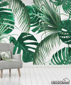 Tropical plant foliage wallpaper wall murals IDCWP-HL-000626