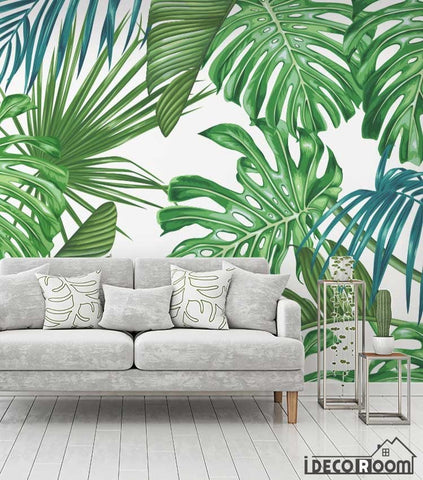 Image of Fashion Plant Leaf Tropical Rainforest wallpaper wall murals IDCWP-HL-000628