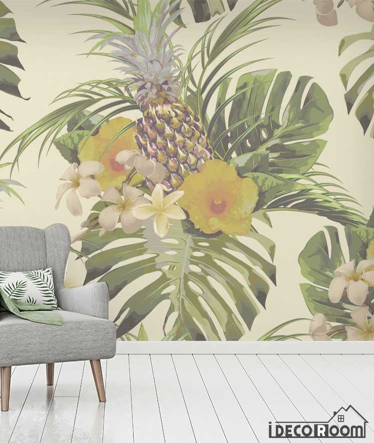 Tropical plant rainforest wallpaper wall murals IDCWP-HL-000639