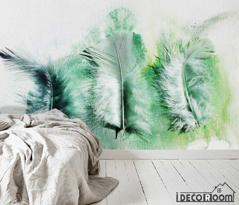 Image of Modern minimalist abstract feather Nordic wallpaper wall murals IDCWP-HL-000650