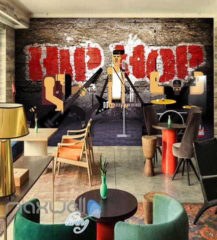 Image of Animated Band Hiphop Wall Cartoon Art Wall Murals Wallpaper Decals Prints Decor IDCWP-JB-000062