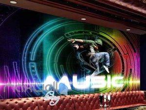 Bright Colour Music Party Sound Design Art Wall Murals Wallpaper Decals Prints Decor IDCWP-JB-000066