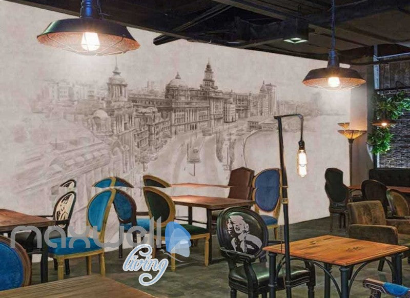 Victorian Drawing London City Design Art Wall Murals Wallpaper Decals Prints Decor IDCWP-JB-000085