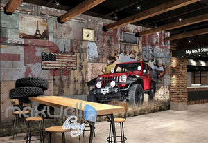 Jeep World Travel Breakthrough Art Wall Murals Wallpaper Decals Prints Decor IDCWP-JB-000108