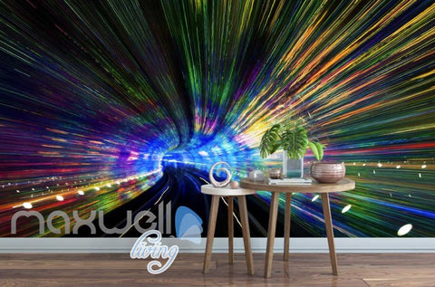 Image of Worm Hole Galactic Tunnel Art Wall Murals Wallpaper Decals Prints Decor IDCWP-JB-000109