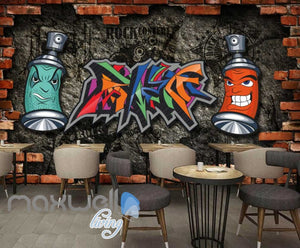 Graffiti Wall Breakthrough Art Rocl Art Wall Murals Wallpaper Decals Prints Decor IDCWP-JB-000133