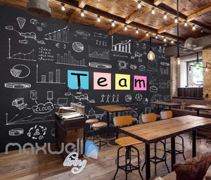 Black Board Team Statistics Art Wall Murals Wallpaper Decals Prints Decor IDCWP-JB-000149