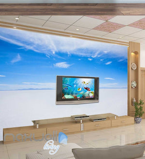 Blue And White Salar De Uyuni Photograph  Art Wall Murals Wallpaper Decals Prints Decor IDCWP-JB-000258