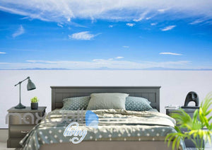 Blue And White Salar De Uyuni Photograph  Art Wall Murals Wallpaper Decals Prints Decor IDCWP-JB-000258