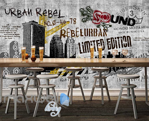 Image of Black And White Urban Rebel Poster Art Wall Murals Wallpaper Decals Prints Decor IDCWP-JB-000260