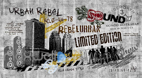 Image of Black And White Urban Rebel Poster Art Wall Murals Wallpaper Decals Prints Decor IDCWP-JB-000260