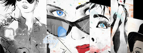 Image of Design Women Collage Graphic Art Print Art Wall Murals Wallpaper Decals Prints Decor IDCWP-JB-000269