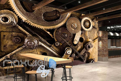 Image of Poster Of Rusted Gears Art Wall Murals Wallpaper Decals Prints Decor IDCWP-JB-000299
