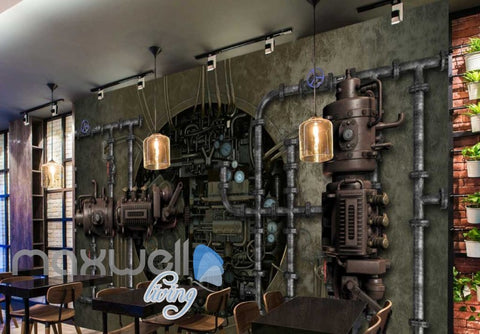Image of Graphic Art Design Old Industrial 3D Wall Poster Art Wall Murals Wallpaper Decals Prints Decor IDCWP-JB-000304