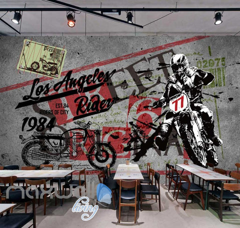 Image of Poster Motorbike Painted In Wall Art Wall Murals Wallpaper Decals Prints Decor IDCWP-JB-000371