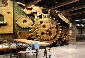 3d wallpaper of rotten retro gear Art Wall Murals Wallpaper Decals Prints Decor IDCWP-JB-000563