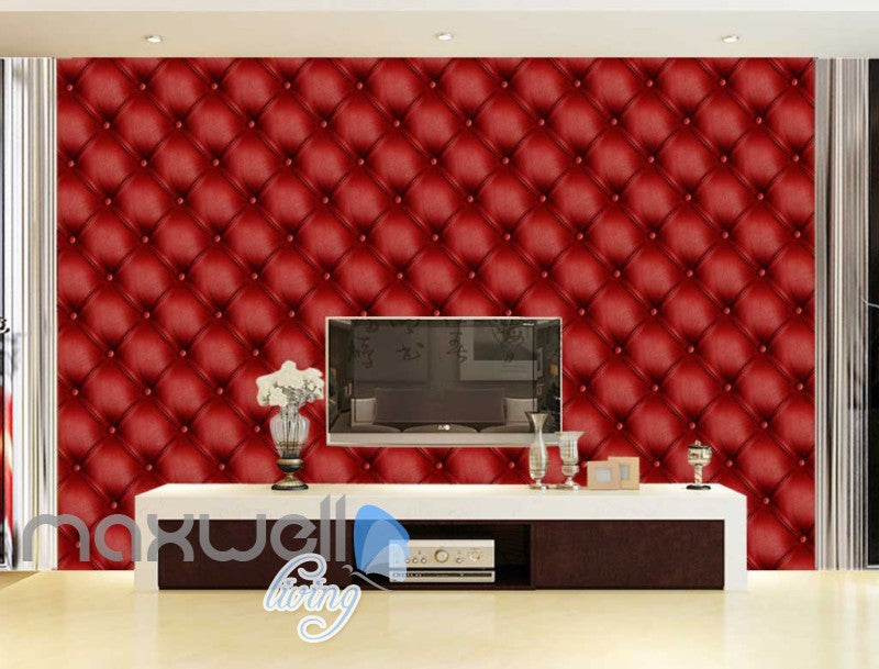 3d wallpaper red leather wall Art Wall Murals Wallpaper Decals Prints Decor IDCWP-JB-000592