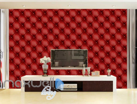 Image of 3d wallpaper red leather wall Art Wall Murals Wallpaper Decals Prints Decor IDCWP-JB-000592