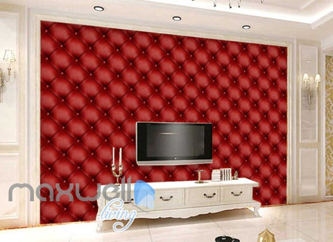 Image of 3d wallpaper red leather wall Art Wall Murals Wallpaper Decals Prints Decor IDCWP-JB-000592
