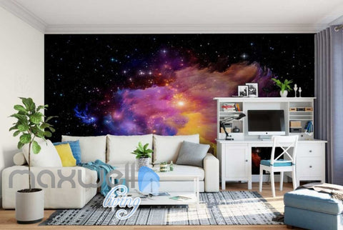 Image of wallpaper space aurora Art Wall Murals Wallpaper Decals Prints Decor IDCWP-JB-000616