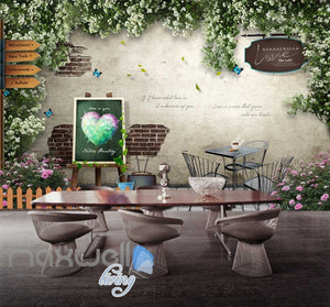 3D Portrait Mural With Flowers Chair And Table Art Wall Murals Wallpaper Decals Prints Decor IDCWP-JB-000664