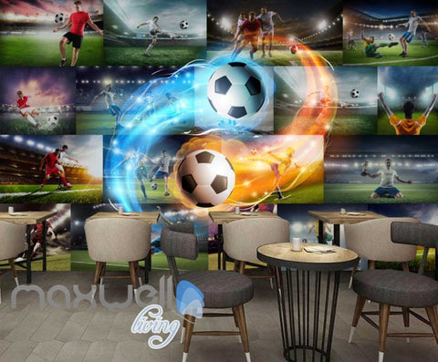 Image of Collague Posters Of Futbol Players Art Wall Murals Wallpaper Decals Prints Decor IDCWP-JB-000720