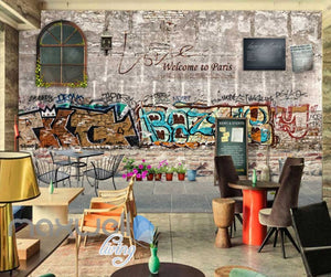 Graffiti On Wall  Art Wall Murals Wallpaper Decals Prints Decor IDCWP-JB-000786