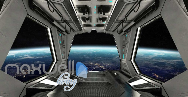 View Planets From Spaceship Art Wall Murals Wallpaper Decals Prints Decor IDCWP-JB-000815