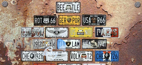 Image of Rotten Wall With Plates Cars Art Wall Murals Wallpaper Decals Prints Decor IDCWP-JB-000817
