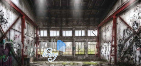 Image of Photograph Abandoned Building Art Wall Murals Wallpaper Decals Prints Decor IDCWP-JB-000838