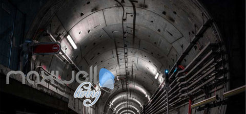 Image of Photograph Underground Tunnel Art Wall Murals Wallpaper Decals Prints Decor IDCWP-JB-000842