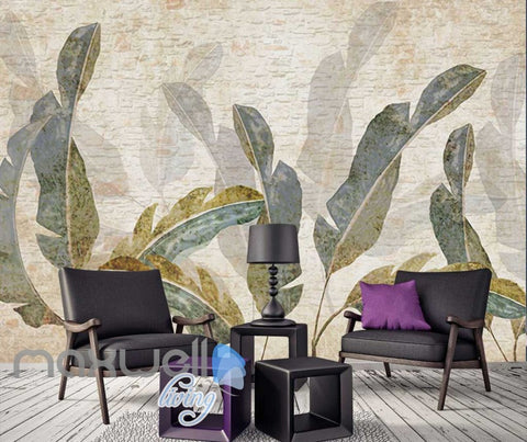 Image of Drawing Plant Leaves Art Wall Murals Wallpaper Decals Prints Decor IDCWP-JB-000846