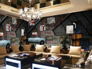 Metal Wall Old Vintage Car Restaurant Art Wall Murals Wallpaper Decals Prints Decor IDCWP-JB-001244