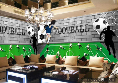 Image of Graphic Design Football Player Restaurant Art Wall Murals Wallpaper Decals Prints Decor IDCWP-JB-001256