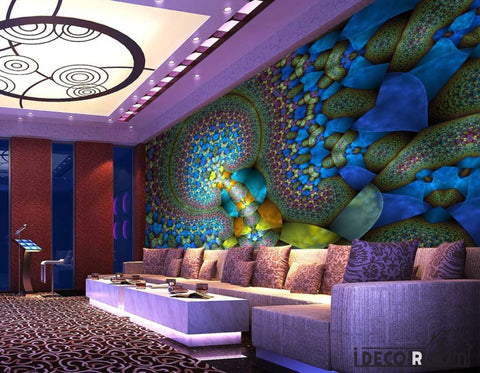 Image of Graphic Design Colorful Pattern Background Ktv Club Art Wall Murals Wallpaper Decals Prints Decor IDCWP-JB-001261