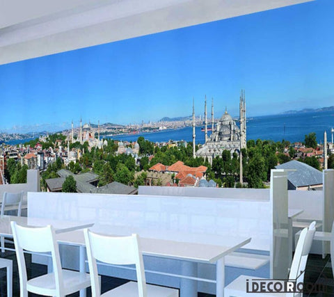 Image of View Turkish Restaurant Fitness Club Art Wall Murals Wallpaper Decals Prints Decor IDCWP-JB-001265
