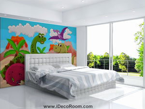 Dinosaur Wallpaper Large Wall Murals for Bedroom Wall Art IDCWP-KL-000101