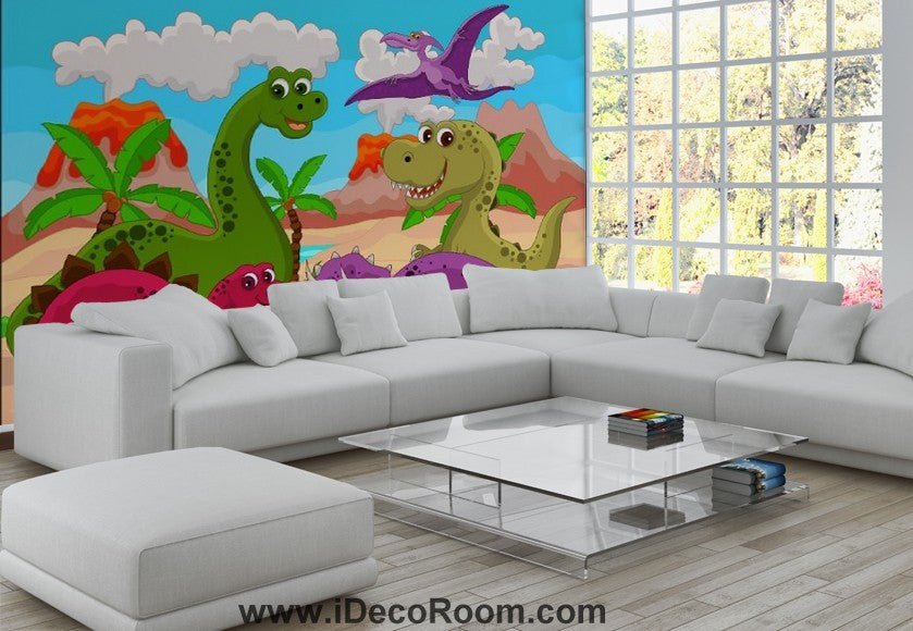 Dinosaur Wallpaper Large Wall Murals for Bedroom Wall Art IDCWP-KL-000101