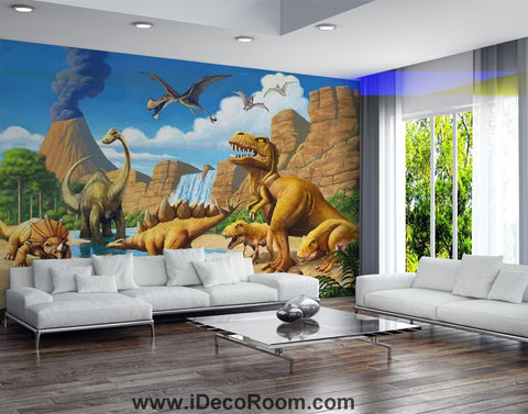 Image of Dinosaur Wallpaper Large Wall Murals for Bedroom Wall Art IDCWP-KL-000102