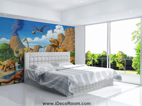 Image of Dinosaur Wallpaper Large Wall Murals for Bedroom Wall Art IDCWP-KL-000102
